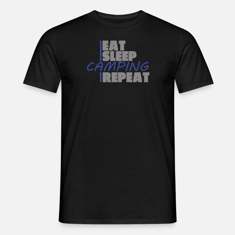 Camper Geschenkidee Camping - Männer T-Shirt - Schwarz