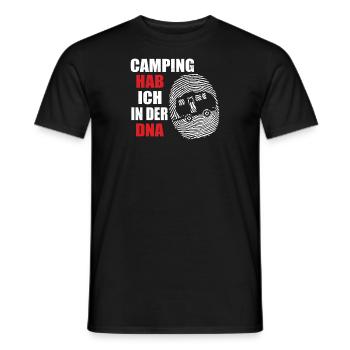 Camper Gift Idea Camping - Men's T-Shirt - black - Front - AI Model Male 178 light (178cm)