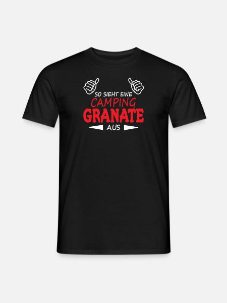 Camper Geschenkidee Camping - Männer T-Shirt - Schwarz