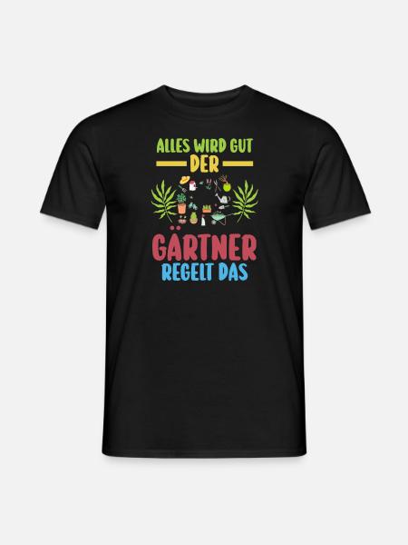 Gartenarbeit Garten Gärtner Geschenk - Männer T-Shirt - Schwarz