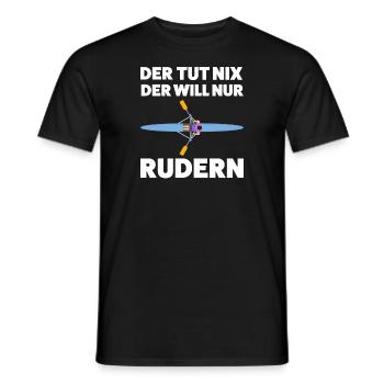 Rudern Sport Rudersport Geschenk - Männer T-Shirt - Schwarz - Vorne - AI Model Male 178 light (178cm)
