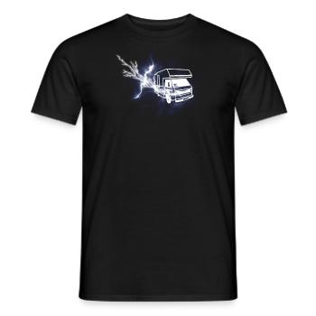 Camper Geschenkidee Camping - Männer T-Shirt - Schwarz - Vorne - AI Model Male 178 light (178cm)
