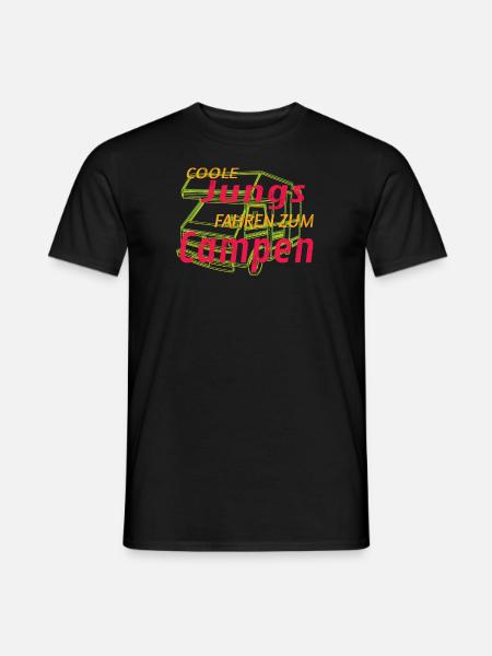 Camper Geschenkidee Camping - Männer T-Shirt - Schwarz