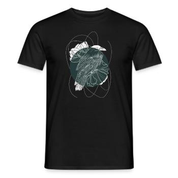 Le corbeau - T-shirt homme - noir - Devant - AI Model Male 178 light (178cm)