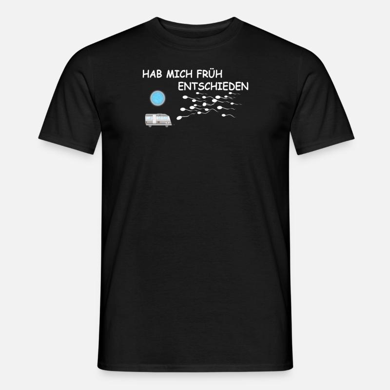 Camper Geschenkidee Camping - Männer T-Shirt - Schwarz