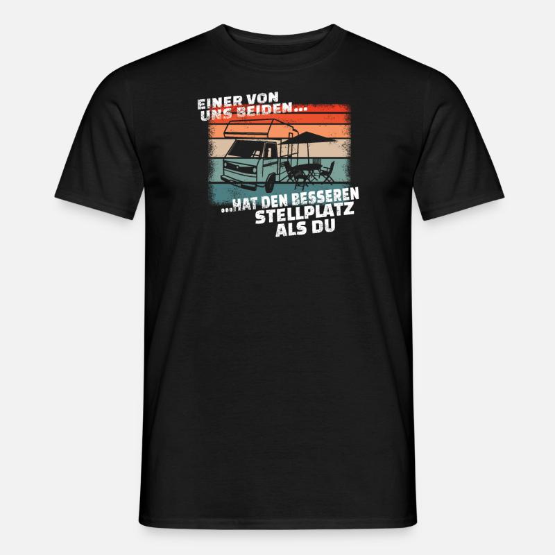 Camper Geschenkidee Camping - Männer T-Shirt - Schwarz