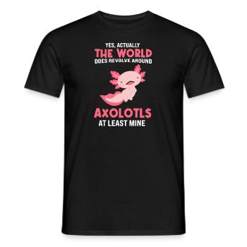Axolotl Axolotl Tiergeschenk - Männer T-Shirt - Schwarz - Vorne - AI Model Male 178 light (178cm)