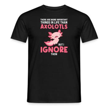 Axolotl Axolotl Tiergeschenk - Männer T-Shirt - Schwarz - Vorne - AI Model Male 178 light (178cm)