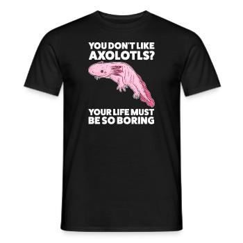 Axolotl Axolotl Tiergeschenk - Männer T-Shirt - Schwarz - Vorne - AI Model Male 178 light (178cm)