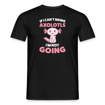 Axolotl Axolotl Tiergeschenk - Männer T-Shirt - Schwarz - Vorne - AI Model Male 178 light (178cm)