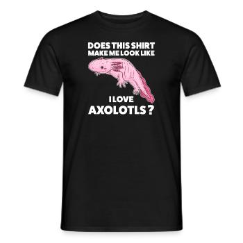 Axolotl Axolotl Tiergeschenk - Männer T-Shirt - Schwarz - Vorne - AI Model Male 178 light (178cm)