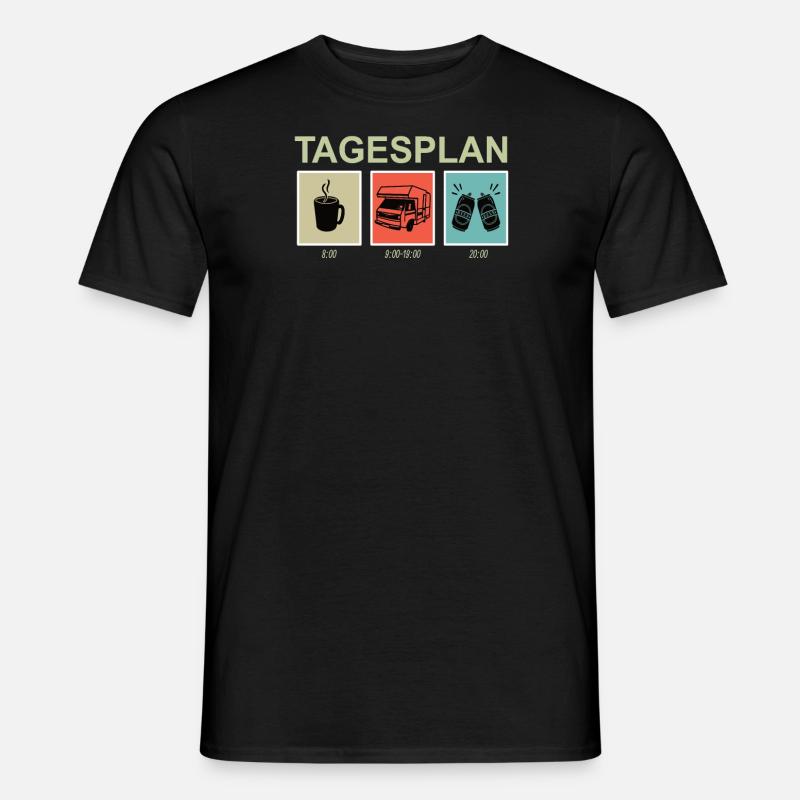 Camper Geschenkidee Camping - Männer T-Shirt - Schwarz