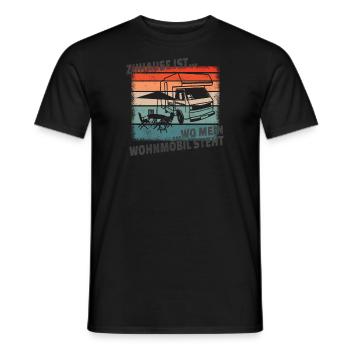 Camper Gift Idea Camping - Men's T-Shirt - black - Front - AI Model Male 178 light (178cm)