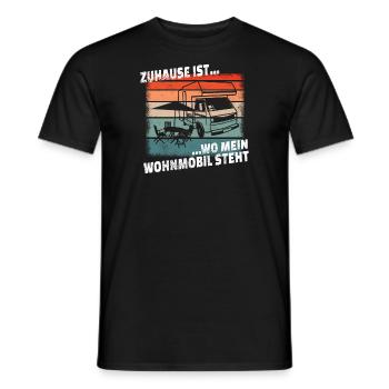 Camper Gift Idea Camping - Men's T-Shirt - black - Front - AI Model Male 178 light (178cm)