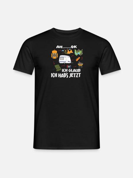 Camper Geschenkidee Camping - Männer T-Shirt - Schwarz