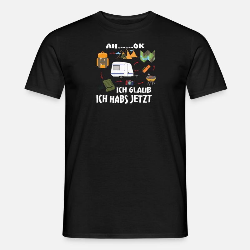 Camper Geschenkidee Camping - Männer T-Shirt - Schwarz