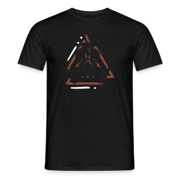Apokalypse Gasmaske Weltkrieg Zeichen - Männer T-Shirt - Schwarz - Vorne - AI Model Male 178 light (178cm)