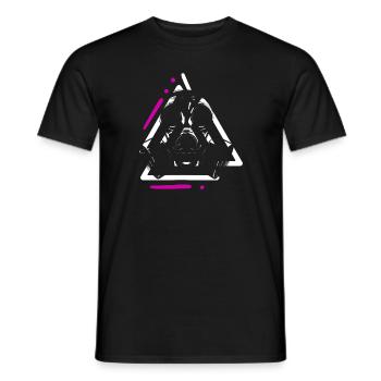 Apokalypse Gasmaske Weltkrieg Zeichen - Männer T-Shirt - Schwarz - Vorne - AI Model Male 178 light (178cm)