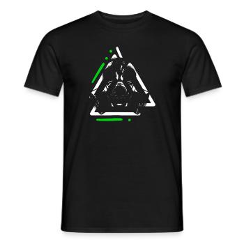 Apokalypse Gasmaske Weltkrieg Zeichen - Männer T-Shirt - Schwarz - Vorne - AI Model Male 178 light (178cm)