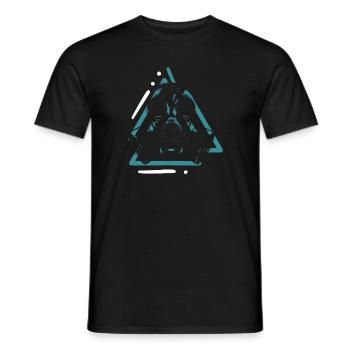 Apokalypse Gasmaske Weltkrieg Zeichen - Männer T-Shirt - Schwarz - Vorne - AI Model Male 178 light (178cm)