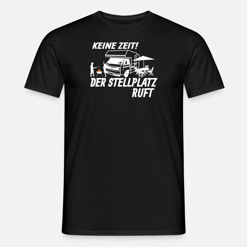 Camper Geschenkidee Camping - Männer T-Shirt - Schwarz