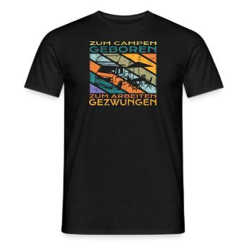 Camper Gift Idea Camping - T-shirt homme - noir - Devant - AI Model Male 178 light (178cm)