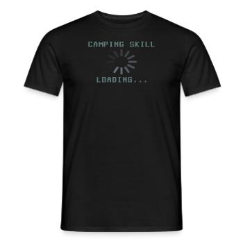 Camper Gift Idea Camping - Men's T-Shirt - black - Front - AI Model Male 178 light (178cm)