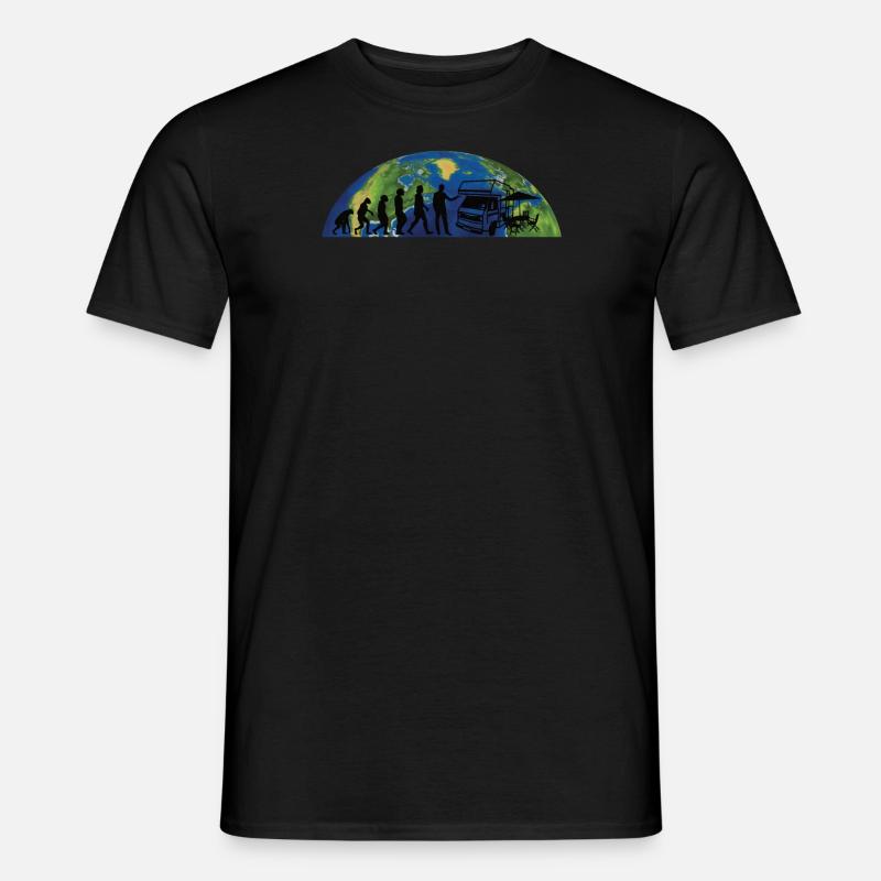 Camper Geschenkidee Camping - Männer T-Shirt - Schwarz