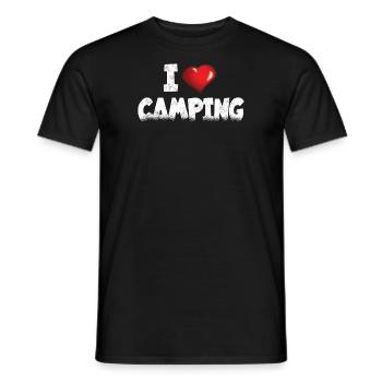 Camper Gift Idea Camping - Men's T-Shirt - black - Front - AI Model Male 178 light (178cm)