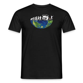 Camper Gift Idea Camping - Men's T-Shirt - black - Front - AI Model Male 178 light (178cm)