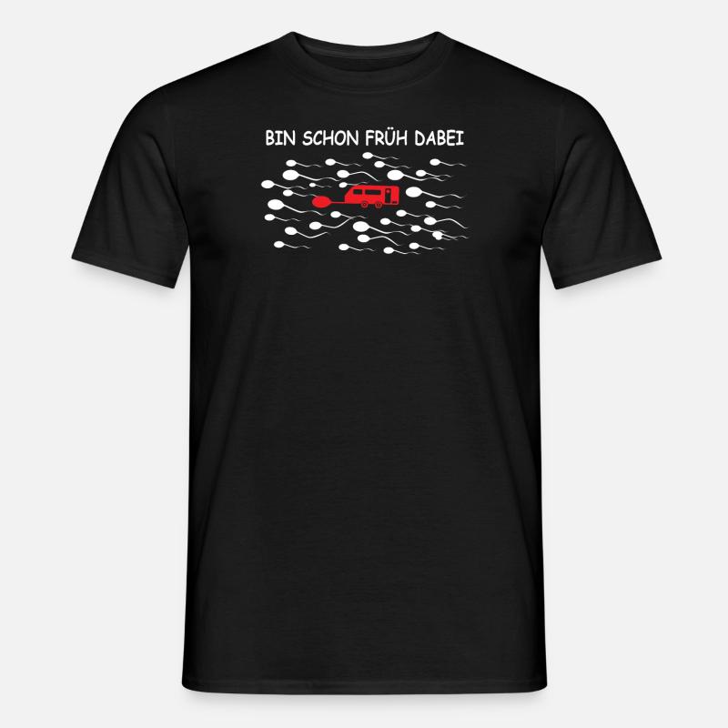 Camper Geschenkidee Camping - Männer T-Shirt - Schwarz