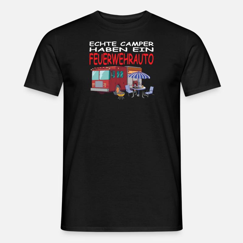 Camper Geschenkidee Camping - Männer T-Shirt - Schwarz