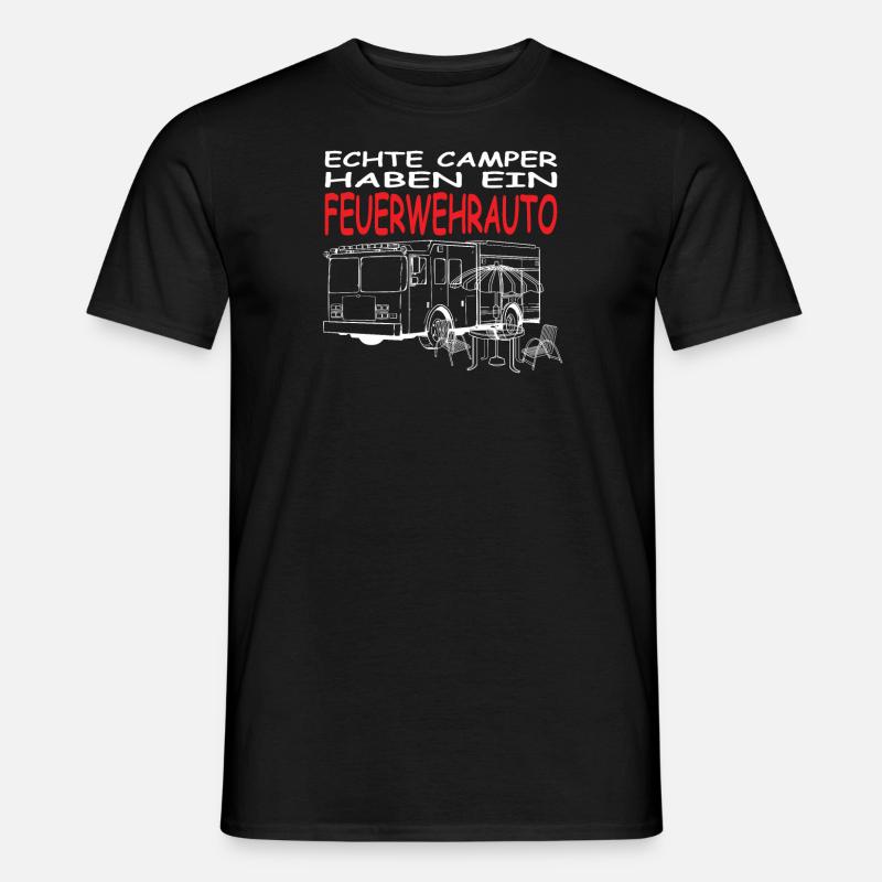 Camper Geschenkidee Camping - Männer T-Shirt - Schwarz