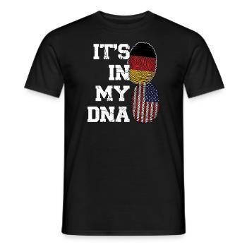 Deutschland Deutsch Deutsche Wurzeln Geschenk - Männer T-Shirt - Schwarz - Vorne - AI Model Male 178 light (178cm)
