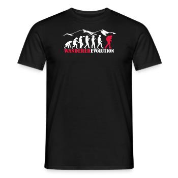 Wandern Zubehör Wanderer Motiv - Männer T-Shirt - Schwarz - Vorne - AI Model Male 178 light (178cm)