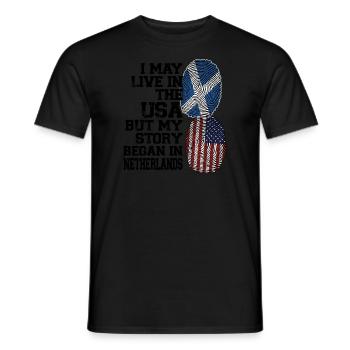 Schottland Schottische Wurzeln Geschenk - Männer T-Shirt - Schwarz - Vorne - AI Model Male 178 light (178cm)