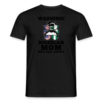 Nigerianer Nigeria Nigerianische Wurzeln Geschenk - Männer T-Shirt - Schwarz - Vorne - AI Model Male 178 light (178cm)