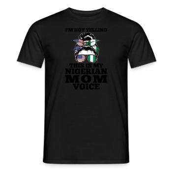 Nigerianer Nigeria Nigerianische Wurzeln Geschenk - Männer T-Shirt - Schwarz - Vorne - AI Model Male 178 light (178cm)
