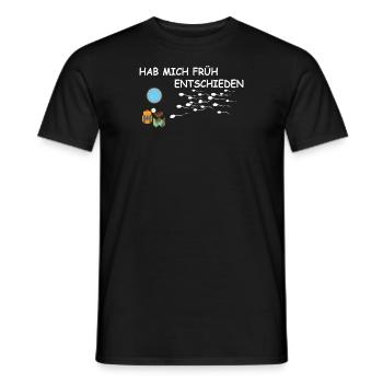Hiking Accessories Wanderer Motif - Men's T-Shirt - black - Front - AI Model Male 178 light (178cm)
