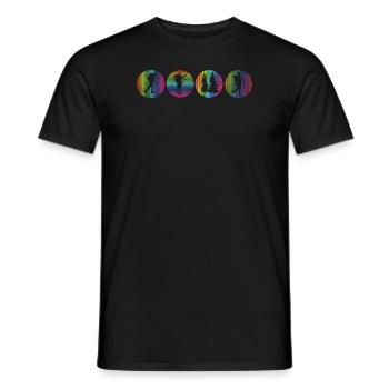Wandern Zubehör Wanderer Motiv - Männer T-Shirt - Schwarz - Vorne - AI Model Male 178 light (178cm)