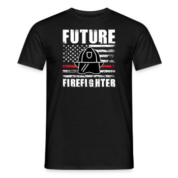 Feuer Feuerwehr Feuerwehr Geschenk - Männer T-Shirt - Schwarz - Vorne - AI Model Male 178 light (178cm)