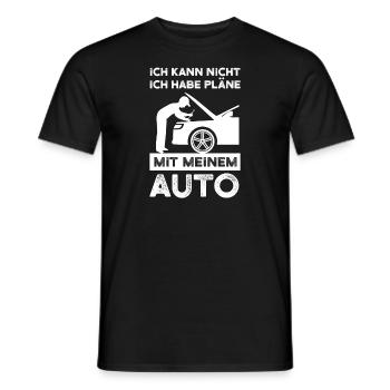 Auto Garage Autos Geschenk - Männer T-Shirt - Schwarz - Vorne - AI Model Male 178 light (178cm)