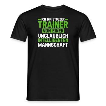 Trainer Sport Sportler Geschenk - Männer T-Shirt - Schwarz - Vorne - AI Model Male 178 light (178cm)