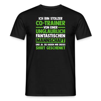 Co-Trainer Sport Trainer Geschenk - Männer T-Shirt - Schwarz - Vorne - AI Model Male 178 light (178cm)
