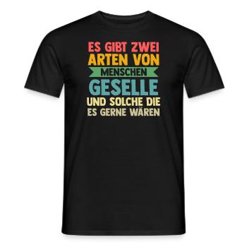 Geselle Prüfung Gesellen Prüfung Geschenk - Männer T-Shirt - Schwarz - Vorne - AI Model Male 178 light (178cm)