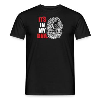 Bicycle Accessories Cyclist Motif - Men's T-Shirt - black - Front - AI Model Male 178 light (178cm)