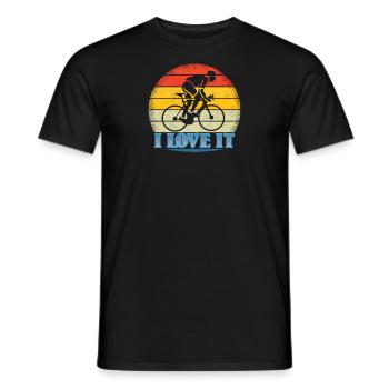 Bicycle Accessories Cyclist Motif - Men's T-Shirt - black - Front - AI Model Male 178 light (178cm)