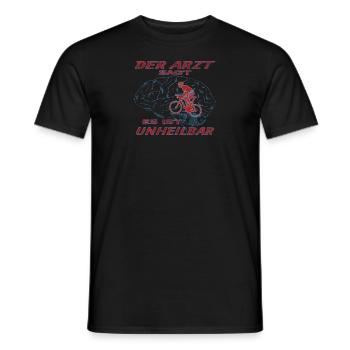 Fahrrad Zubehör Radfahrer Motiv - Männer T-Shirt - Schwarz - Vorne - AI Model Male 178 light (178cm)