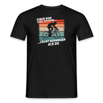 Fahrrad Zubehör Radfahrer Motiv - Männer T-Shirt - Schwarz - Vorne - AI Model Male 178 light (178cm)