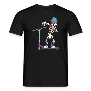 Stunt Scooter Tretroller - Männer T-Shirt - Schwarz - Vorne - AI Model Male 178 light (178cm)
